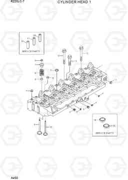 A450 CYLINDER HEAD 1 R220LC-7(INDIA), Hyundai