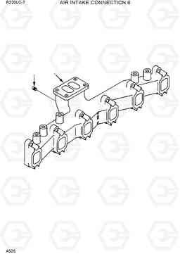 A525 AIR INTAKE CONNECTION 6 R220LC-7(INDIA), Hyundai