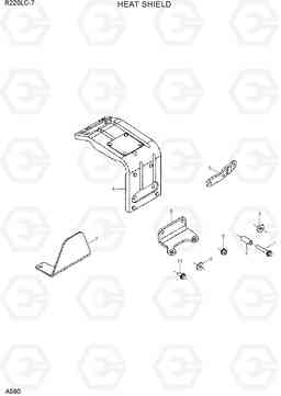 A590 HEAT SHIELD R220LC-7(INDIA), Hyundai