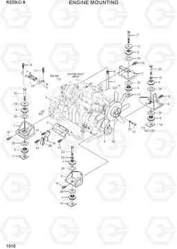 1010 ENGINE MOUNTING R220LC-9(INDIA), Hyundai