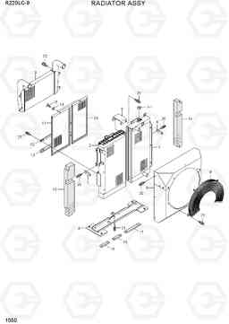 1050 RADIATOR ASSY R220LC-9(INDIA), Hyundai