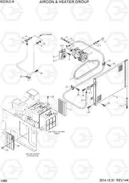 1080 AIRCON & HEATER GROUP R220LC-9(INDIA), Hyundai