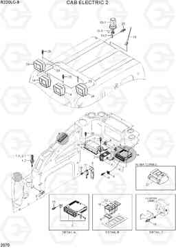 2070 CAB ELECTRIC 2 R220LC-9(INDIA), Hyundai