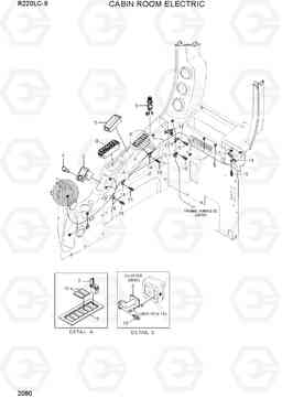 2080 CABIN ROOM ELECTRIC R220LC-9(INDIA), Hyundai