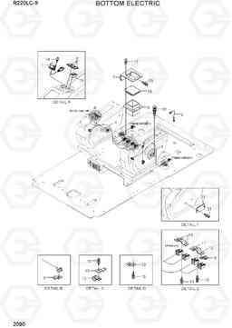 2090 BOTTOM ELECTRIC R220LC-9(INDIA), Hyundai