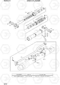 4210 ARM CYLINDER R220LC-9(INDIA), Hyundai