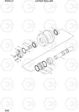 5030 UPPER ROLLER R220LC-9(INDIA), Hyundai