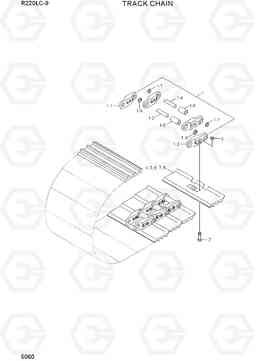 5060 TRACK CHAIN R220LC-9(INDIA), Hyundai
