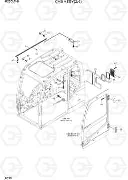 6030 CAB ASSY(2/4) R220LC-9(INDIA), Hyundai