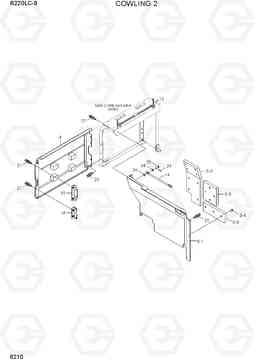 6210 COWLING 2 R220LC-9(INDIA), Hyundai