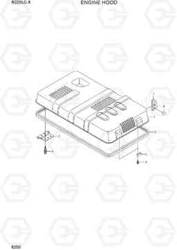 6250 ENGINE HOOD R220LC-9(INDIA), Hyundai