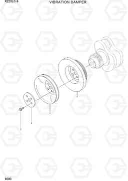9090 VIBRATION DAMPER R220LC-9(INDIA), Hyundai