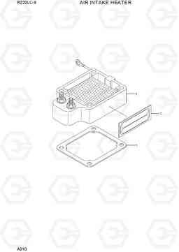 A010 AIR INTAKE HEATER R220LC-9(INDIA), Hyundai