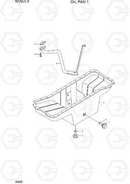 A400 OIL PAN 1 R220LC-9(INDIA), Hyundai