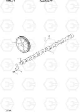A430 CAMSHAFT R220LC-9(INDIA), Hyundai