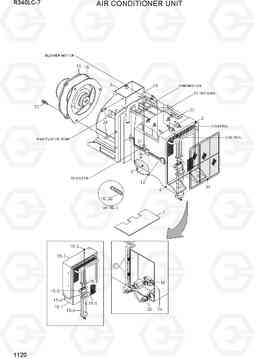 1120 AIR CONDITIONER UNIT R340LC-7(INDIA), Hyundai