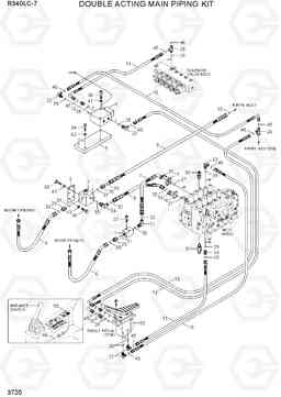 3720 DOUBLE ACTING MAIN PIPING KIT R340LC-7(INDIA), Hyundai