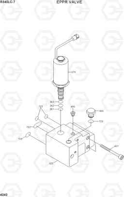 4040 EPPR VALVE R340LC-7(INDIA), Hyundai