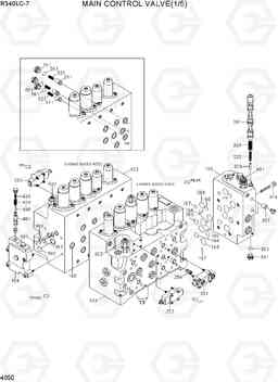 4050 MAIN CONTROL VALVE(1/5) R340LC-7(INDIA), Hyundai