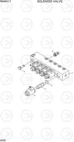 4210 SOLENOID VALVE R340LC-7(INDIA), Hyundai