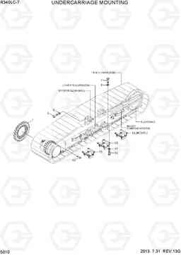 5010 UNDERCARRIAGE MOUNTING R340LC-7(INDIA), Hyundai