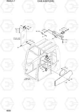 6030 CAB ASSY(2/6) R340LC-7(INDIA), Hyundai