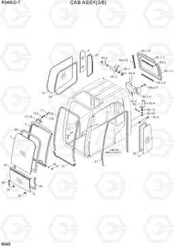 6040 CAB ASSY(3/6) R340LC-7(INDIA), Hyundai