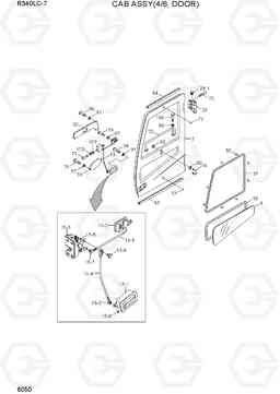 6050 CAB ASSY(4/6, DOOR) R340LC-7(INDIA), Hyundai