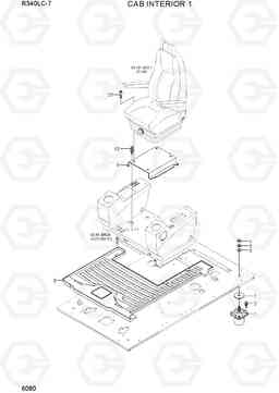 6080 CAB INTERIOR 1 R340LC-7(INDIA), Hyundai