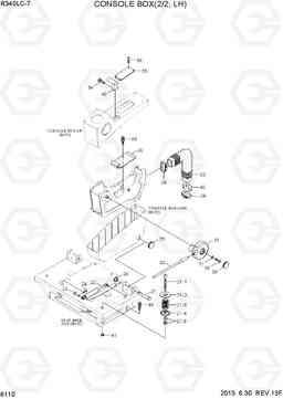 6110 CONSOLE BOX(2/2, LH) R340LC-7(INDIA), Hyundai