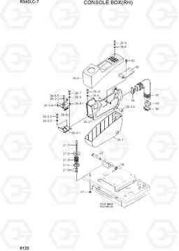 6120 CONSOLE BOX(RH) R340LC-7(INDIA), Hyundai