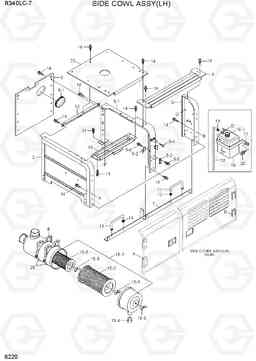 6220 SIDE COWL ASSY(LH) R340LC-7(INDIA), Hyundai