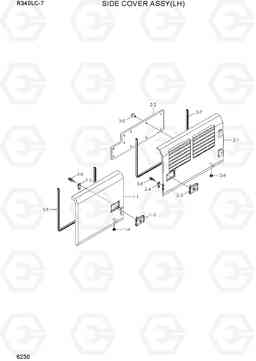 6230 SIDE COVER ASSY(LH) R340LC-7(INDIA), Hyundai