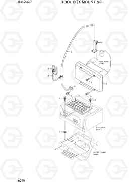 6270 TOOL BOX MOUNTING R340LC-7(INDIA), Hyundai