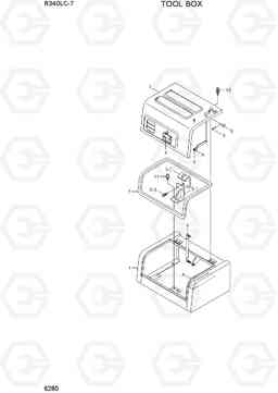 6280 TOOL BOX R340LC-7(INDIA), Hyundai