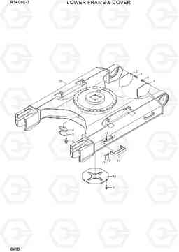 6410 LOWER FRAME & COVER R340LC-7(INDIA), Hyundai