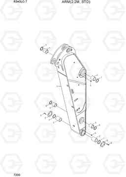 7200 ARM(2.2M, STD) R340LC-7(INDIA), Hyundai