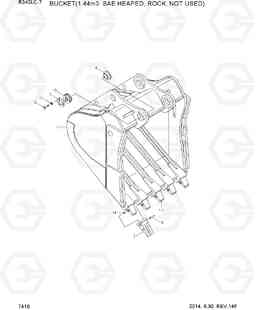 7410 BUCKET(1.44M3 SAE HEAPED, ROCK,NOT USED) R340LC-7(INDIA), Hyundai
