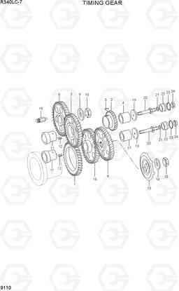 9110 TIMING GEAR R340LC-7(INDIA), Hyundai