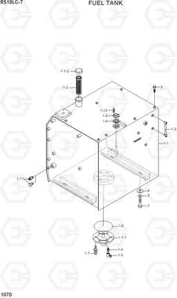 1070 FUEL TANK R510LC-7(INDIA), Hyundai