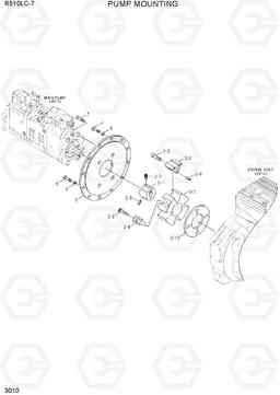 3010 PUMP MOUNTING R510LC-7(INDIA), Hyundai