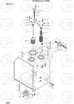 3020 HYDRAULIC TANK R510LC-7(INDIA), Hyundai