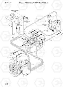 3241 PILOT HYDRAULIC PIPING(BASE 2) R510LC-7(INDIA), Hyundai