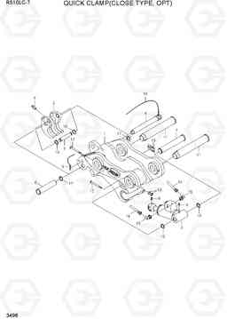 3496 QUICK CLAMP(CLOSE TYPE, OPT) R510LC-7(INDIA), Hyundai