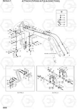 3630 ATTACH PIPING KIT(S & D/ACTING) R510LC-7(INDIA), Hyundai