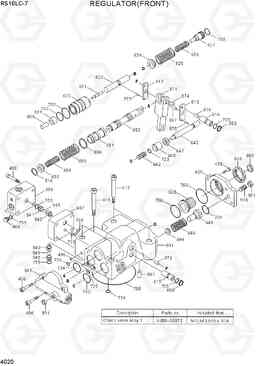 4020 REGULATOR(FRONT) R510LC-7(INDIA), Hyundai