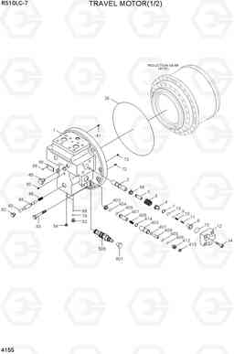 4155 TRAVEL MOTOR(1/2) R510LC-7(INDIA), Hyundai