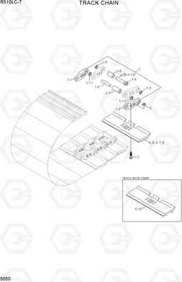 5050 TRACK CHAIN R510LC-7(INDIA), Hyundai