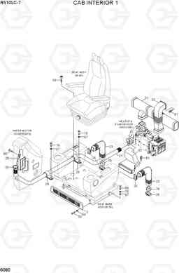6080 CAB INTERIOR 1 R510LC-7(INDIA), Hyundai