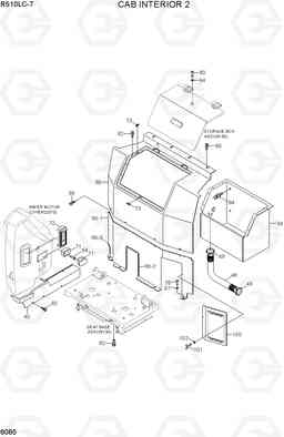 6085 CAB INTERIOR 2 R510LC-7(INDIA), Hyundai